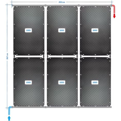 OKU Solarabsorber Pool-Solarheizung SET 12