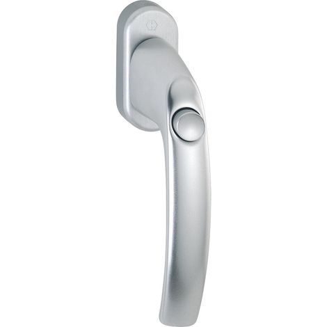 HOPPE® Fenstergriff abschließbar Atlanta 0530SV/U26, ohne Schrauben, Aluminium, 2258144