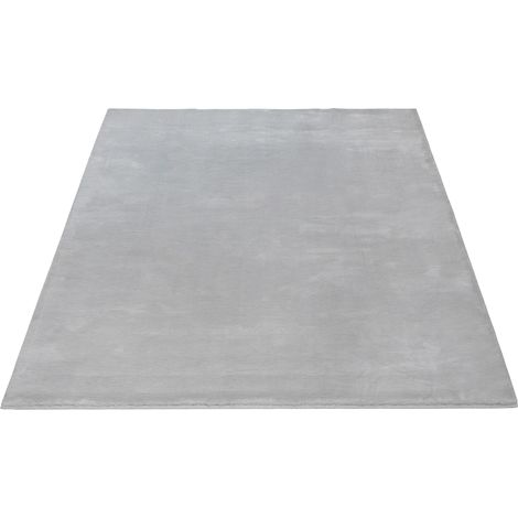 FLOORNOVO Hochflor Teppich Grau einfarbig - 290 x 200 cm - Besonders Weicher Teppich Wohnzimmer & Badezimmerteppich - Pflegeleicht - vielseitig einsetzbar im Innenbereich (1/2)