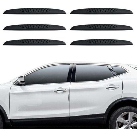 Lot de 6 protections de portières de voiture, protections de bord de portières de voiture, protections de portières de voiture anti-rayures, auto-adhésives, protection de bord de rétroviseur de voitur (1/3)