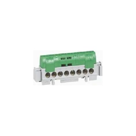 Legrand 004832 - IP 2X distribution terminal block - earth - green - L 75 mm