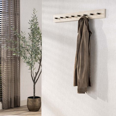 Garderobe Borea Keramik Travertin 8 Haken 80 cm