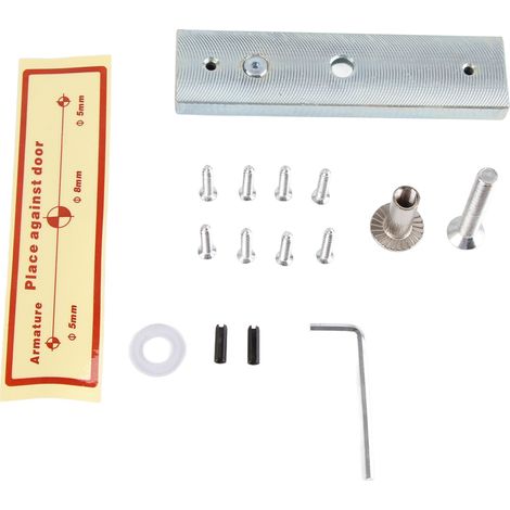 Serrure électromagnétique encastrée, force de maintien de 180 kg (396 lbs), 24 V, pour système de contrôle d'accès (1/5)