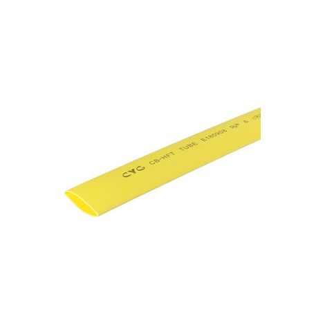 Tubo termorestringente 40 mm giallo lunghezza 1 m Hft40.0-am-1