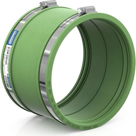 CR Schlauchadapter Typ 1 CDC 165 FKM (140-165mm), bis 0,6 bar, FKM / V2A