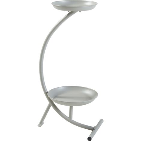 Portavasi da esterno 62 x 30 x 25 cm grigio chiaro 030010306