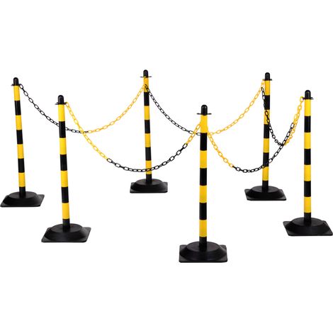 Dancop Set of chain post with 6 posts (1/5)