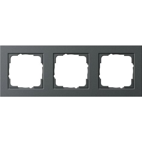 Gira Marco embellecedor 3f Gira E2 Antracita [021323], 0213 23