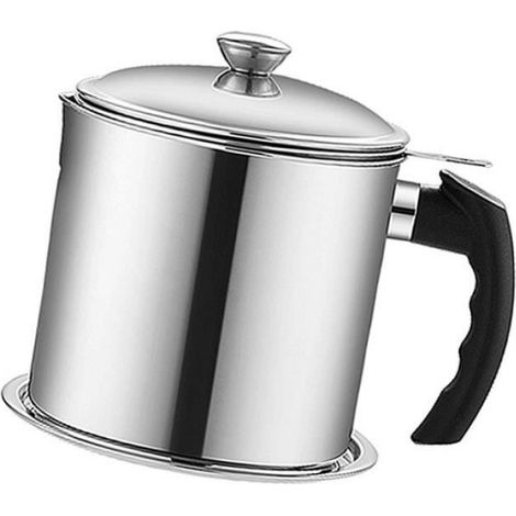 Pot Filtre À Huile - Acier Inoxydable 304 - Capacité Grande - Pour Filtration Huile De Friture - 1 Pièce (1/3)