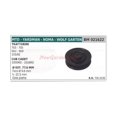 Puleggia per trattorino rasaerba tagliaerba 703 705 MTD 021622