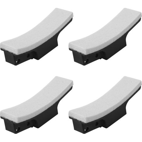 Lot de 4 plaquettes de frein pour vélo d'appartement avec fixations Velcro, adaptées au spinning, pièces de rechange (1/5)