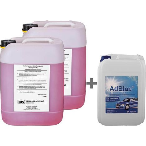 Fluide Caloporteur Solaire Type V de -28 °C à 170 °C Bidon 20L x2 1 Bidon 5L AdBlue Gratuit