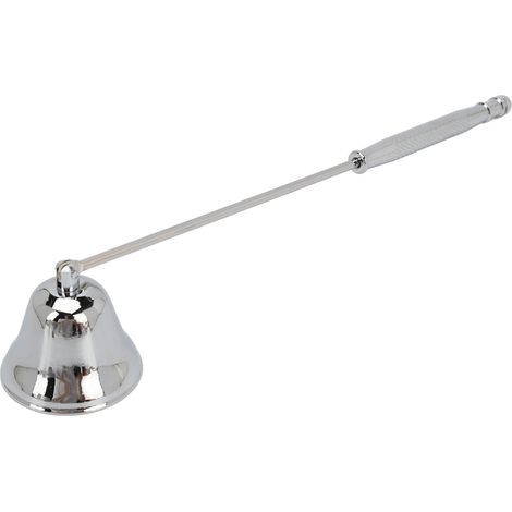Éteignoir de mèche en acier inoxydable vintage avec manche long argenté (1/5)