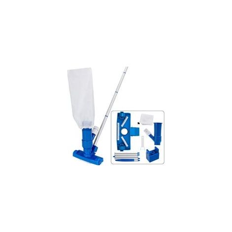 Set de Nettoyage de Piscine Aspiration Sol récipient de Collecte déchet Tige Variable Extensible, Nettoyage Entretien Piscine (1/5)