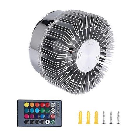 Lámpara de pared LED con diseño de girasol RGB de colores para decoración de interiores. (1/5)