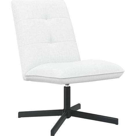 Sedia girevole Bianco Tessuto vidaXL (1/5)