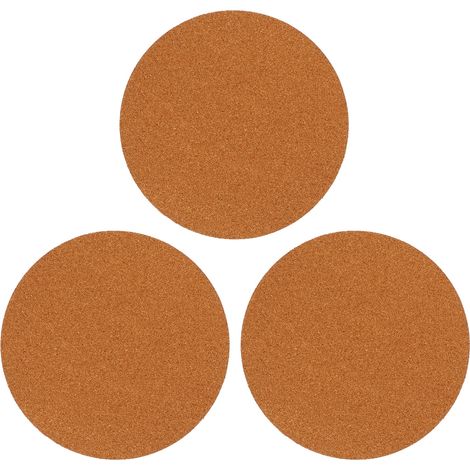 Sous-Plat Pour Pot De Plante - Tapis En Liège Imperméable - 25 X 25 X 0,4 Cm - Pour Intérieur Extérieur Jardin - Lot De 3 (1/5)