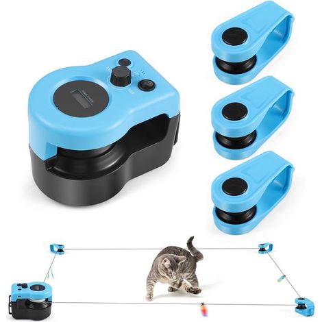 Katzenspielzeug Bewegliche Spielzeugmaus mit Fernbedienung 2 Modi & einstellbare Geschwindigkeit Wiederaufladbar & geräuschlos Interaktiv & unter (1/5)