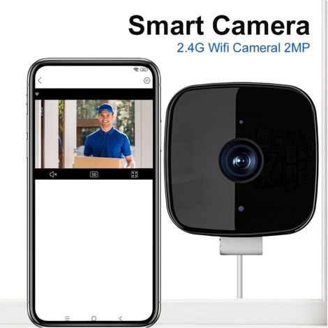 Caméra de surveillance sans fil intelligente – Détection IA, vision nocturne couleur, enregistrement 24h/24 avec stockage cloud et carte SD pour la sécurité domestique