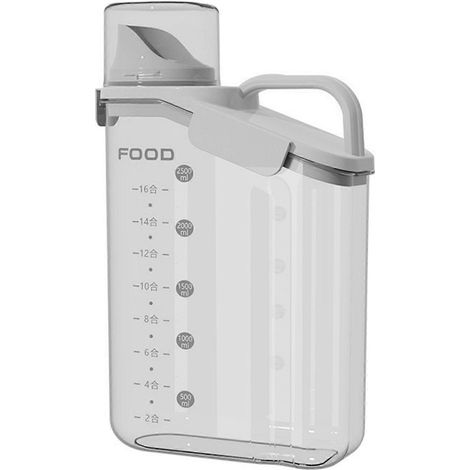 Boîte hermétique en plastique avec couvercle, vert clair, pour la farine, le café, pour l'organisation de la maison dans la cuisine et sur le plan de travail.-AquaForge (1/5)