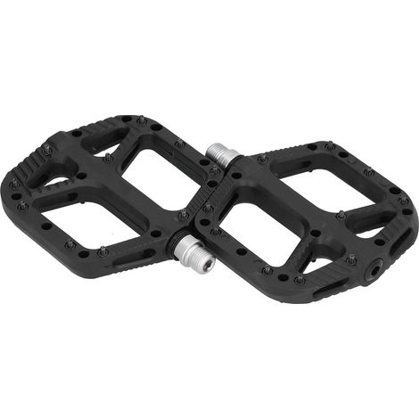 Fahrradpedale aus verstärktem Nylon, breiter, komfortabler Hochgeschwindigkeits-Lager, Fahrradzubehör, Schwarz (1/5)