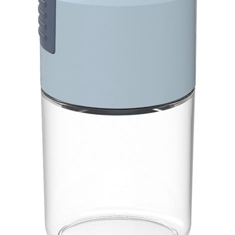 Salière à poussoir, pots à épices avec couvercles, étanches à la poussière, bouteille en verre, accessoire de cuisine (1/3)