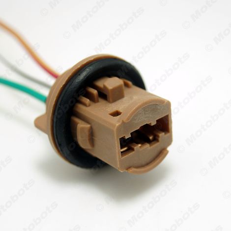 7443/7444/1891 Automotive turn signal connector, brake light socket, T20 dual-wire lamp socket extension cable female connector (1/4)