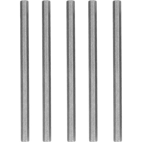5 Stück lange Stangenmutter Sechskantkupplung gerade Stange Edelstahl Befestigungselemente für Gobilda Durchmesser 12 mm 4102‑0012‑