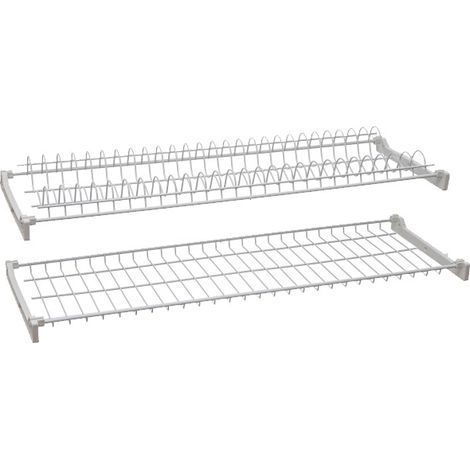 MENSOLA COLAPIATTI ACCIAIO PLAST C/SUPP 56 CM- 6,0 coppie