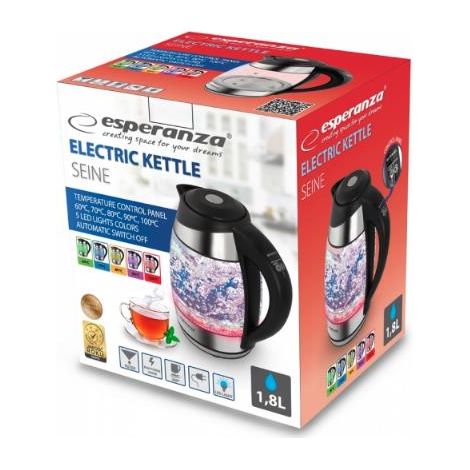 Bollitore elettrico Esperanza Seine EKK026 da 1,7 l in vetro