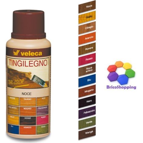 Tingilegno Veleca Concentrato 250 Ml Tival Tingente Acqua Alcool Solvente - Colore: Mogano