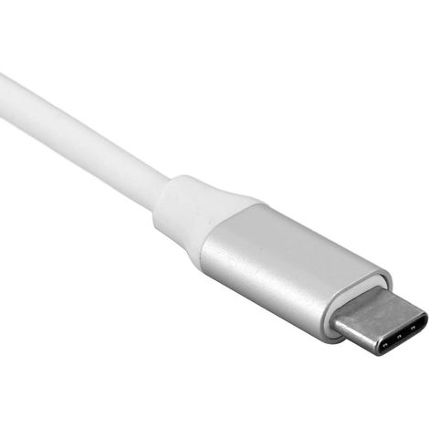 Adaptateur Multiport USB C, Station d'accueil 4K VGA (Silver) (1/4)