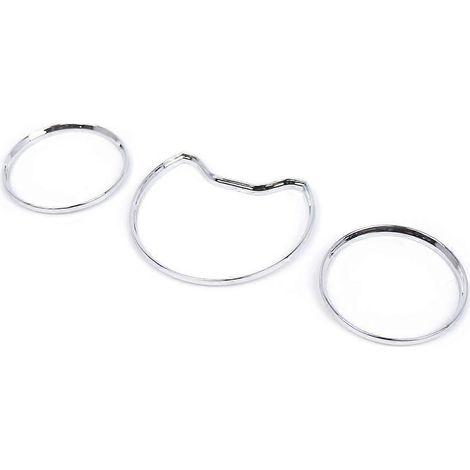 Enjoliveurs chromés pour compteur de vitesse, cadrans et bagues de tableau de bord pour W202 W208 (1/5)