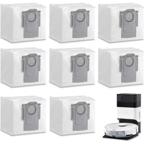 Ulisem8 Sacchetti per la polvere Accessori per Xiaomi Roborock S7 MaxV Ultra / S7 Pro Ultra / Q7+ / Q7 Max+ / T8 / Q5+ Aspirapolvere fisso, 3L Sacchetti per la polvere Roborock di grande capacità Acce (1/4)