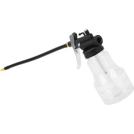 Pot d'huile à la maison, huileur transparent manuel à la maison à haute pression équipement de remplissage de huilage rapide Pot d'huile de machine transparent 250 ml pour travailleur(Tube long) (1/5)