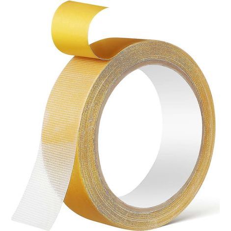 Doppelseitiges Gitterklebeband, hochfestes doppelseitiges Klebeband, Teppichklebeband, Textilklebeband, Bastelklebeband, Montageklebeband – 1000,00 x 3,00 x 1,20 cm (1/4)