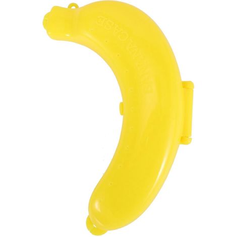 Schützende Bananenbox aus Kunststoff für Mittagessen, Obstbehälter, Küchenaufbewahrung, Tragetasche (1/5)