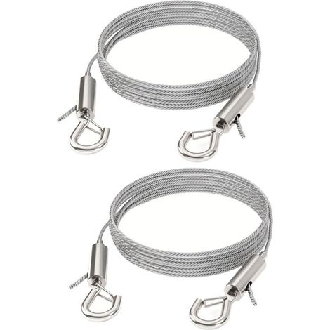 Unomor Lot de 2 crochets suspension en acier inoxydable réglables (1/5)