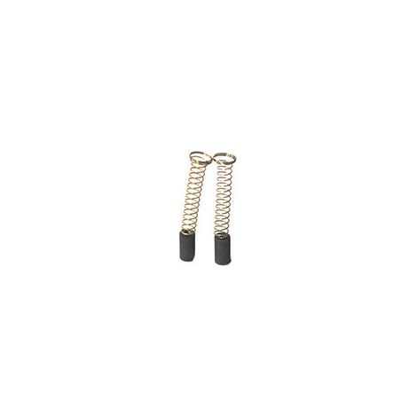 Set aus 2 anpassbaren Kohlen für Black & Decker. Abmessungen: ø: 6,3 x 11 mm.