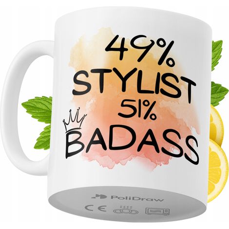 Tazza divertente e spiritosa per stilisti, ideale per caffè e tè, con grafica e testo umoristico. Perfetta per compleanni, onomastici e festività. Tazza premium per occasioni speciali, ideale per casa (1/5)