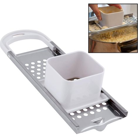 Máquina para hacer spaetzle de acero inoxidable Hicook, máquina para hacer fideos spaetzle con empujador de seguridad.