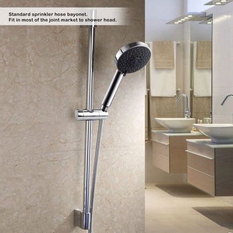 Support De Douche - ABS - Diamètre 18 À 25 Mm - Réglable 360° - Pour Barre Rondes - 1 Pièce (1/4)