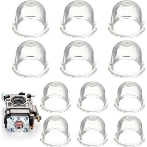 pair 12-teilige Primer-Birne für Freischneider, 22 mm/19 mm Primer-Pumpe für Freischneider, für Trimmer, Heckenschere, Benzinsäge, Gebläse-Kraftstoff-Primer-Birne (1/4)
