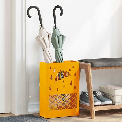 Sonnenschirmhalter Senfgelb 28 x 12 x 41 cm Stahl