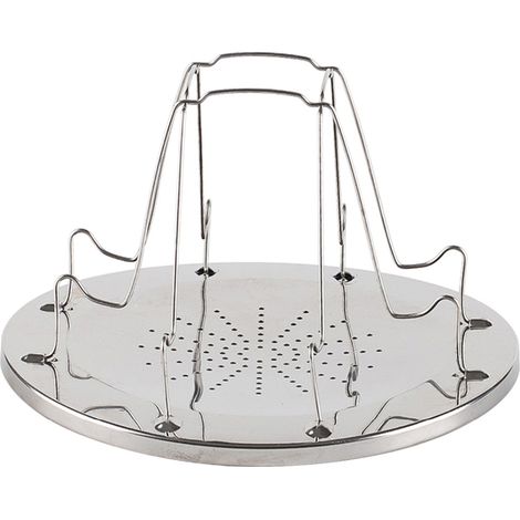 Grille-pain pliable pour réchaud de camping, support en acier inoxydable pour grille-pain 4 tranches