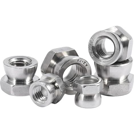 Écrou en acier inoxydable M6 - M12 304 A2-70 (M8 (5 pièces)) (1/5)