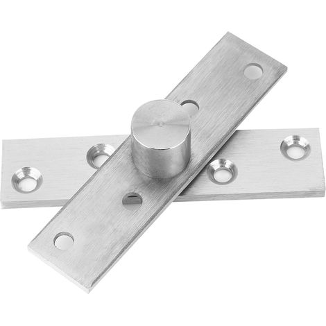 2 charnières pivotantes à 360° en acier inoxydable (2 pièces), charnières à pivot supérieur et inférieur, pièces de quincaillerie, axe neutre (1/5)
