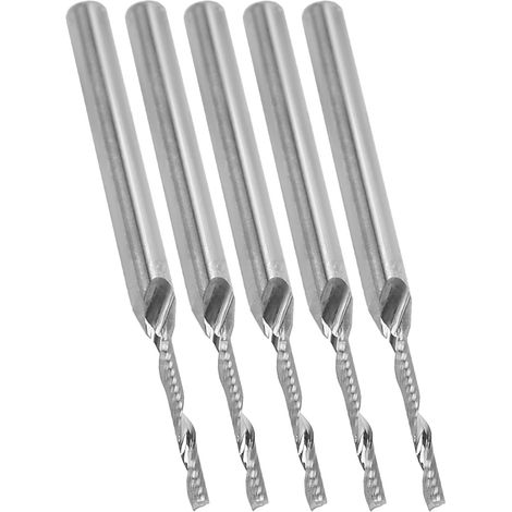 Lot de 5 fraises à spirale de 12 mm pour défonceuse, accessoires de fraisage et de gravure. (1/5)