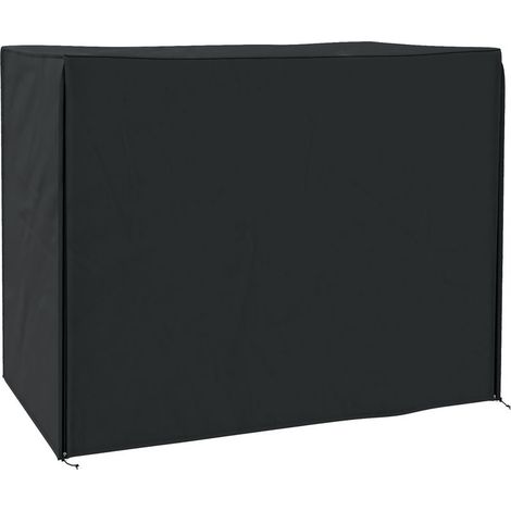Housse de protection pour balancelle imperméable pour balancelle de jardin avec protection UV Oxford Noir 220 x 125 x 172 cm (1/5)