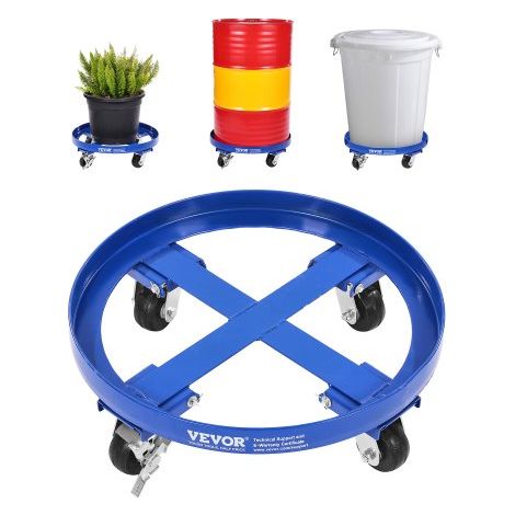 Porte-Fût 55 gal Chariot à Baril Capacité de Charge 907 kg avec (1/5)